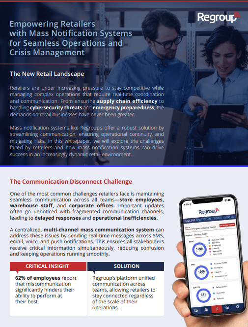 Empowering Retailers with Mass Notification Systems for Seamless Operations and Crisis Management